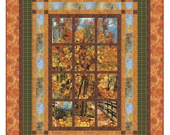 Quilt Pattern - Welcome To The Lake - - Beautiful Window Quilt - Hard Copy Version