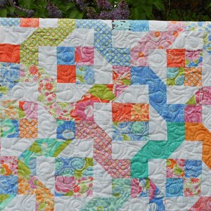 Winding Nine Patch Quilt Pattern Layer Cake or Jelly Roll Friendly Hard Copy Version FREE SHIPPING image 3