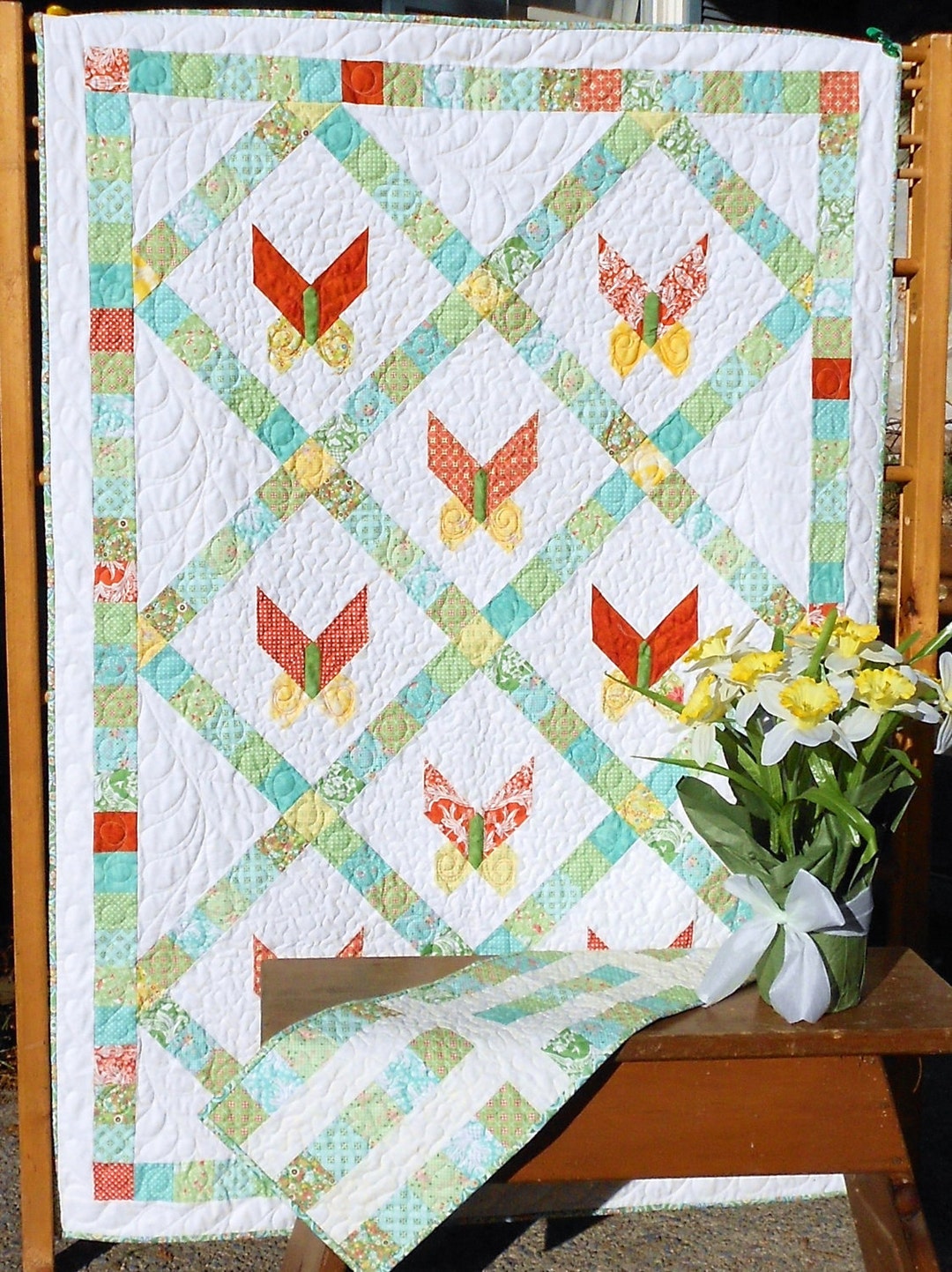 Petit Papillon Baby Quilt and Table Runner Pattern - PDF INSTANT ...