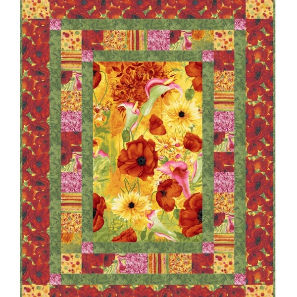 Quilt Pattern - Picture This - Throw Quilt by Little Louise Designs - Super Easy! PDF INSTANT DOWNLOAD