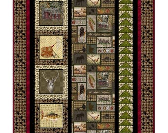 Quilt Pattern - Sunrise Ridge Quilt - Throw / Twin with Bonus Pillowcase Pattern - Hard Copy Version