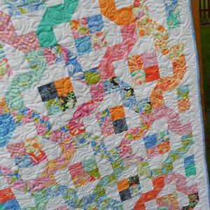 Winding Nine Patch Quilt Pattern PDF INSTANT DOWNLOAD Layer Cake or ...