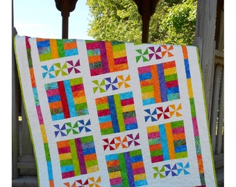 Saturday In The Park - Layer Cake Baby Quilt Pattern - PDF INSTANT DOWNLOAD