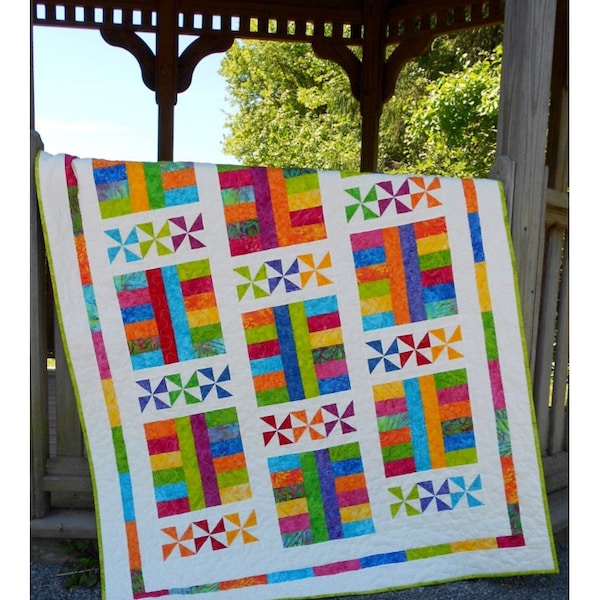 Saturday In The Park - Layer Cake Baby Quilt Pattern - PDF INSTANT DOWNLOAD