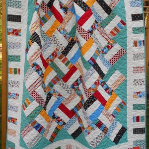 Jelly Roll Quilt Muster Pump Sticks Baby und Wurf Größen Schnell & Einfach PDF INSTANT DOWNLOAD Bild 9