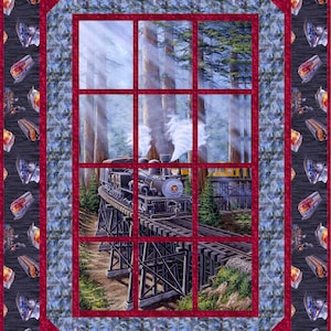 Meet Me At The Station Window Pattern by Little Louise Designs - PDF INSTANT DOWNLOAD
