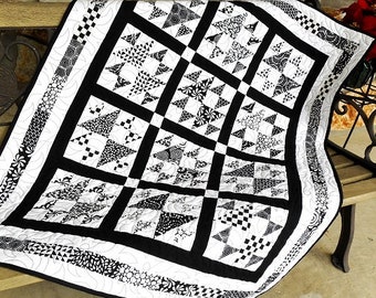 Black Tie Affair Layer Cake Quilt Pattern - Sizes Crib to Queen/King -  Hard Copy Version