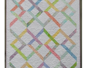 Jelly Roll Quilt Pattern -  Linked In - PDF INSTANT DOWNLOAD