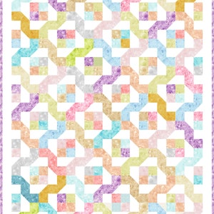 Winding Nine Patch Quilt Pattern PDF INSTANT DOWNLOAD Layer Cake or Jelly Roll Friendly image 8