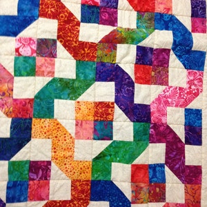 Winding Nine Patch Quilt Pattern PDF INSTANT DOWNLOAD Layer Cake or ...