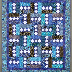 City Lights Quilt Pattern PDF  INSTANT DOWNLOAD - Modern Quilt - Sizes Crib to King -