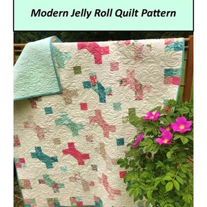 Twisted Biscuits Jelly Roll Quilt Pattern - Sizes Crib to King -  Confident Beginner - PDF INSTANT DOWNLOAD
