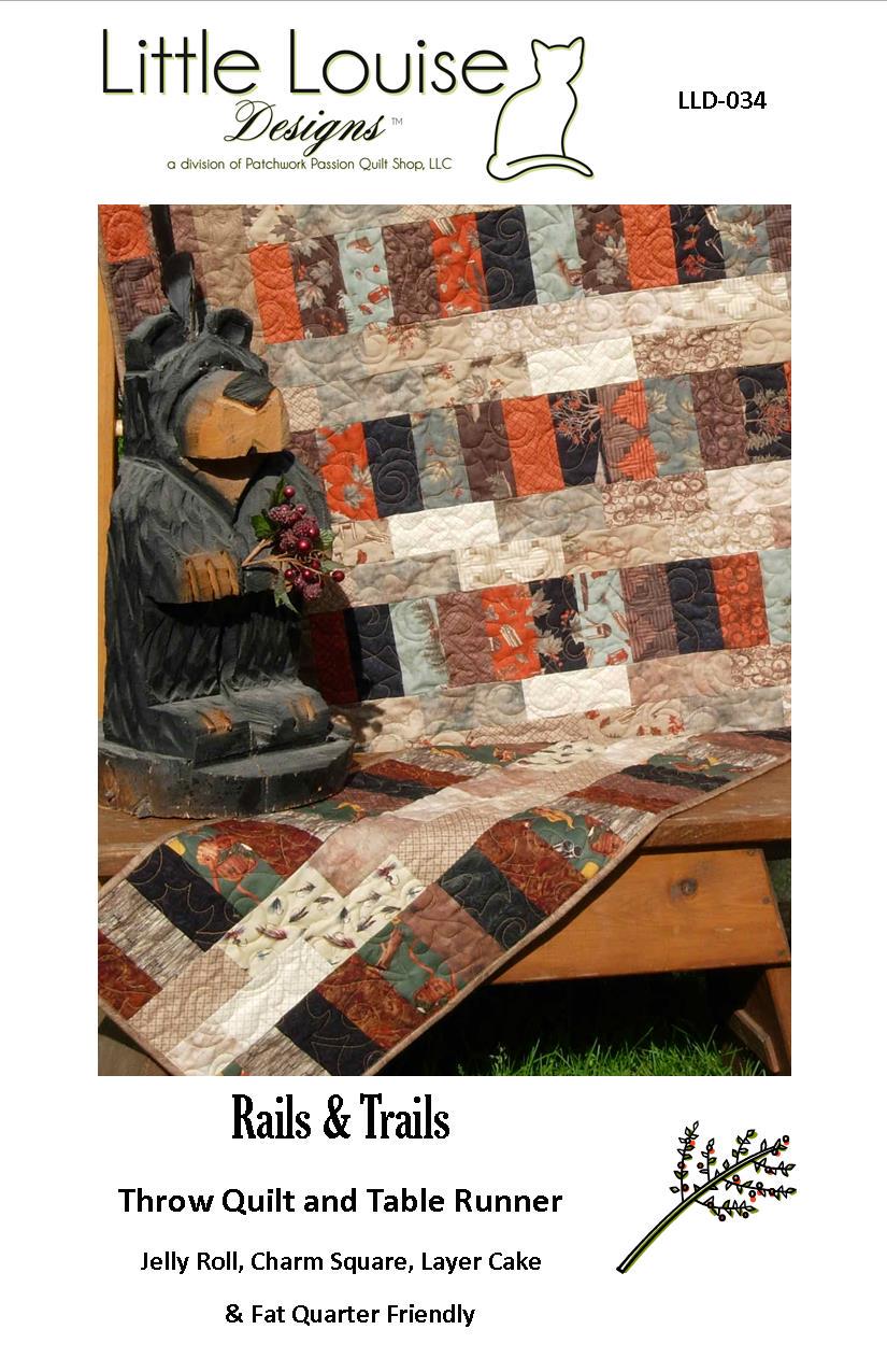 Running Rails Quilt Rails and Trails Quilt Pattern: Lap Quilt & Runner (PDF Download) - Etsy