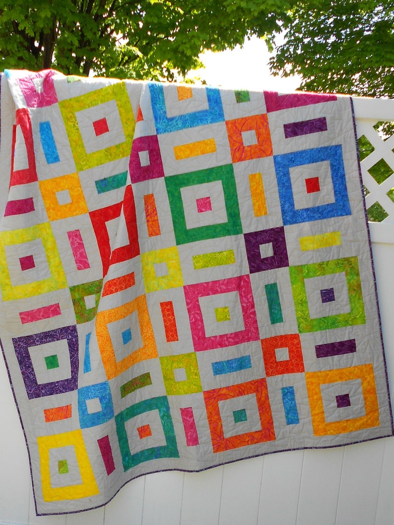 Soho Sanctuary Beginner Quilt Pattern Easy Jelly Roll Quilt Pattern hard Copy Version image 3