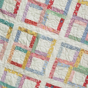 Chelsea Morning Easy Quilt Pattern - Multiple Sizes - Layer Cake- Honey Bun or Scraps - Hard Copy Version
