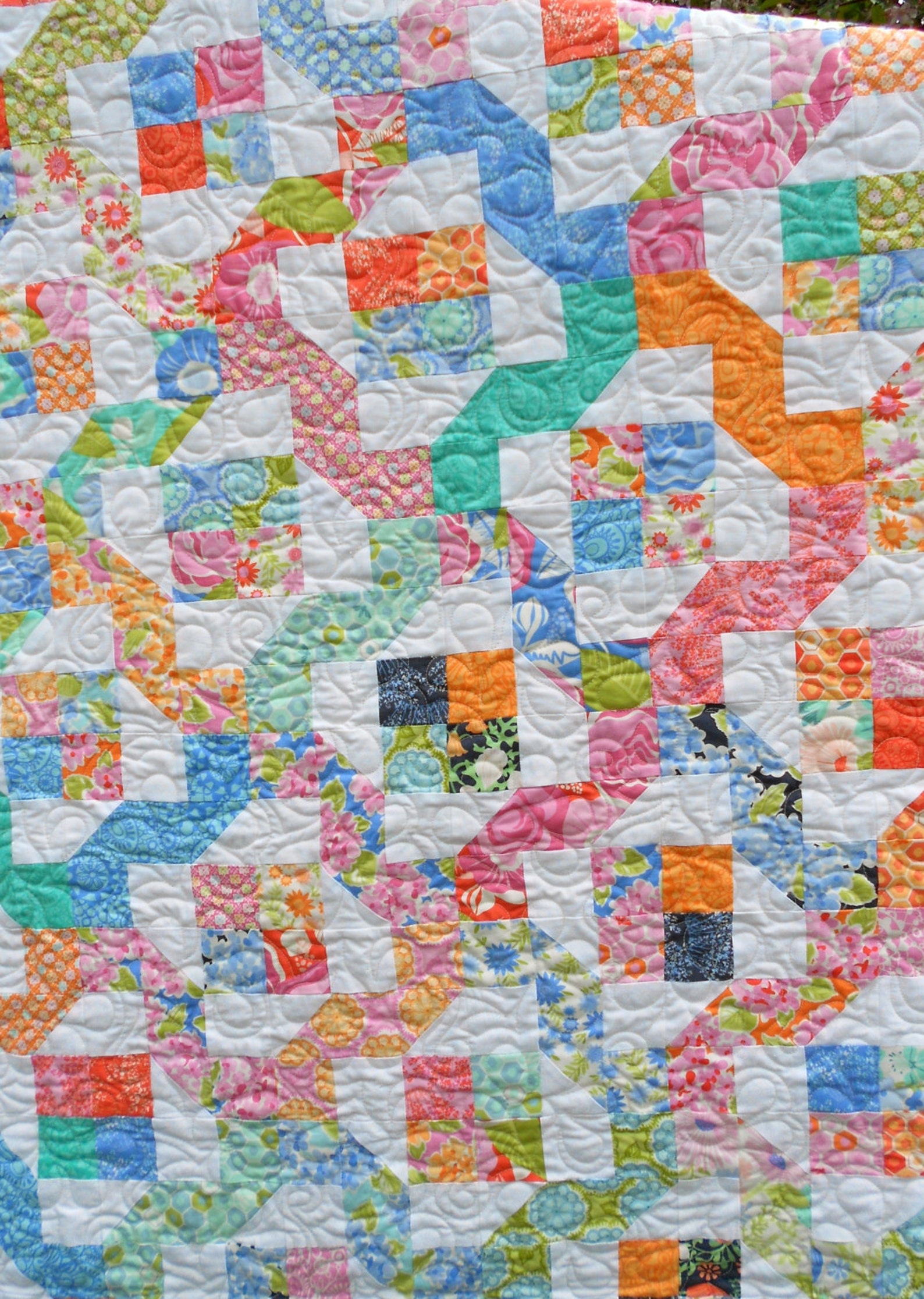 Winding Nine Patch Quilt Pattern PDF INSTANT DOWNLOAD Layer Etsy