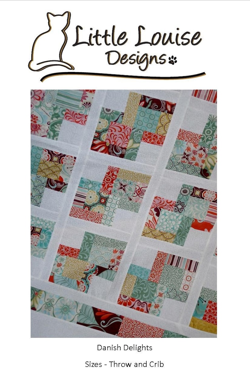 Quilt Pattern Danish Delights Layer Cake Quilt Pattern 3 Etsy Australia