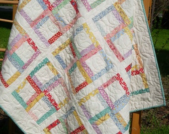 Chelsea Morning Easy Quilt Pattern - Multiple Sizes - Layer Cake- Honey Bun or Scraps - Hard Copy Version - FREE SHIPPING!!