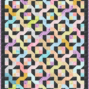 Winding Nine Patch Quilt Pattern PDF INSTANT DOWNLOAD Layer Cake or Jelly Roll Friendly image 9