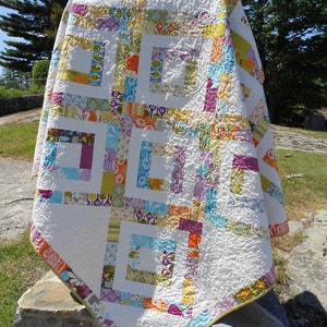 Iphigene&#39;s Walk Jelly Roll Quilt Pattern 72&quot; x 72&quot; - PDF INSTANT DOWNLOAD