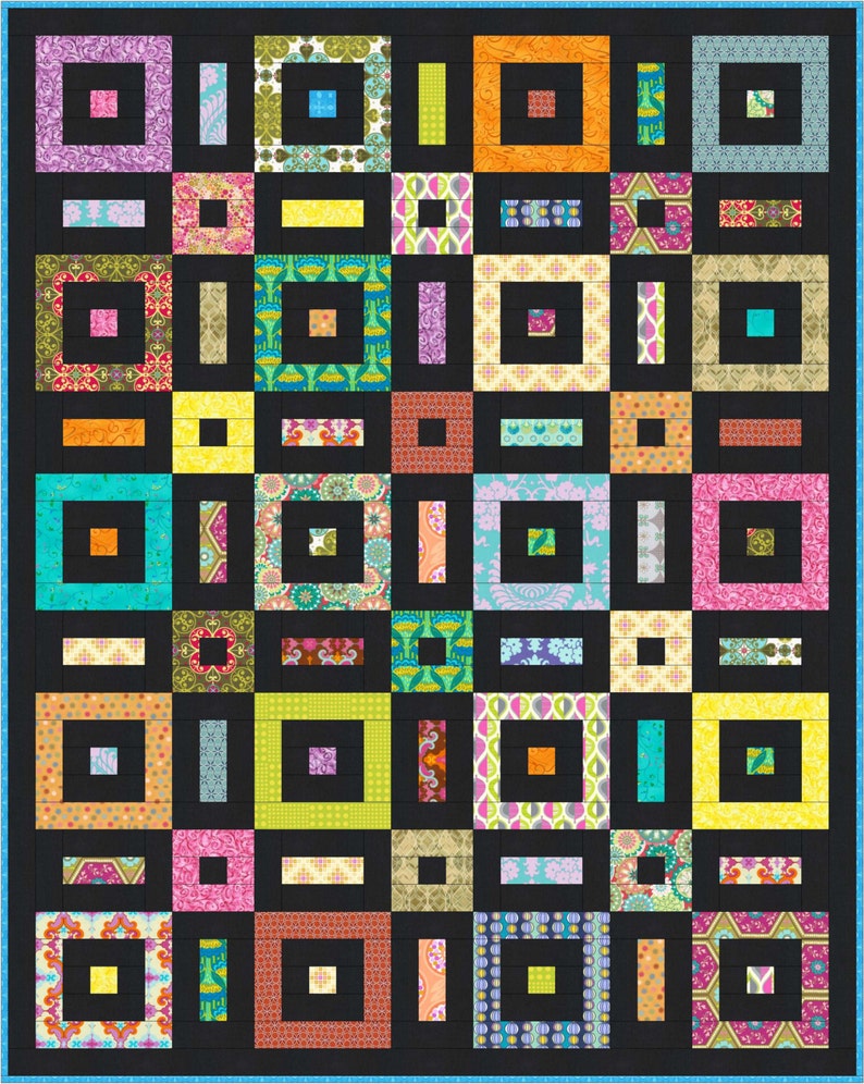 Soho Sanctuary Beginner Quilt Pattern Easy Jelly Roll Quilt Pattern hard Copy Version image 5