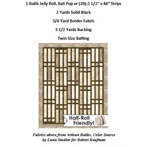 Quilt Pattern Gateway To Paradise Quilt Pattern Jelly Roll or Bali Pop Quick and EASY Throw Size Hard Copy Version image 2