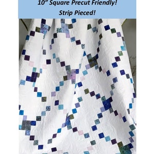 Layer Cake Quilt Pattern - Missing Links Quilt Pattern - Sizes Crib to King - Confident Beginner - PDF INSTANT DOWNLOAD