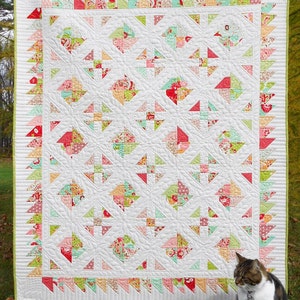 Quilt Pattern - Carnival - Layer Cake or Jelly Roll Pattern PDF INSTANT DOWNLOAD
