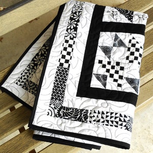 Black Tie Affair Layer Cake Quilt Pattern Sizes Crib to Queen/King Hard Copy Version image 6