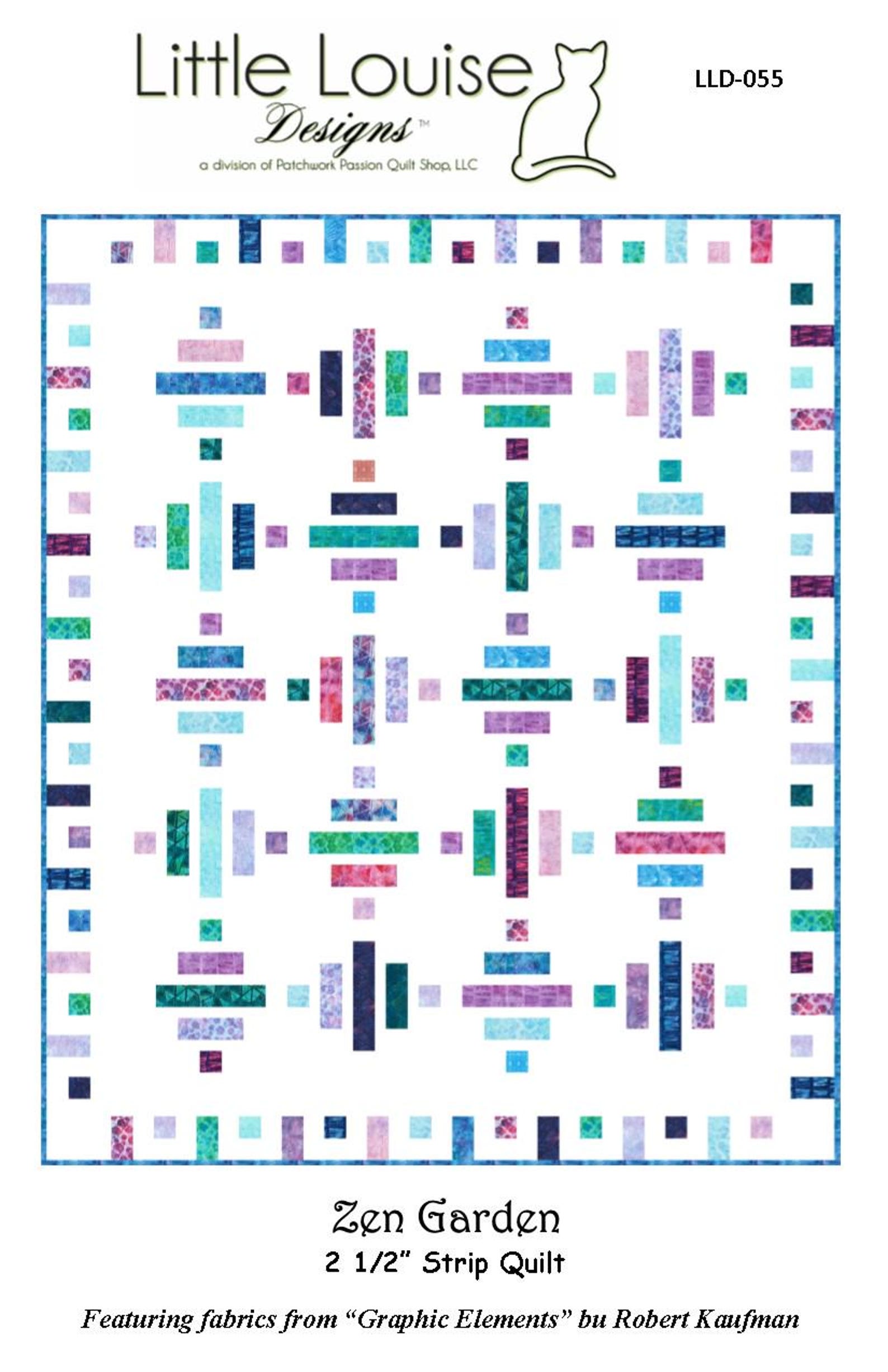 Zen Garden Jelly Roll Quilt Pattern 73 X 87 Inches PDF INSTANT DOWNLOAD ...