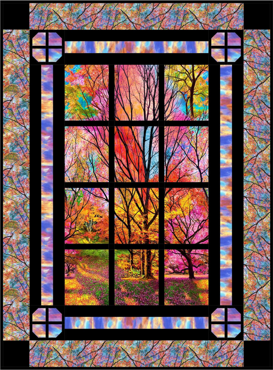 Window Quilt Pattern - New Horizon PDF INSTANT DOWNLOAD - Etsy