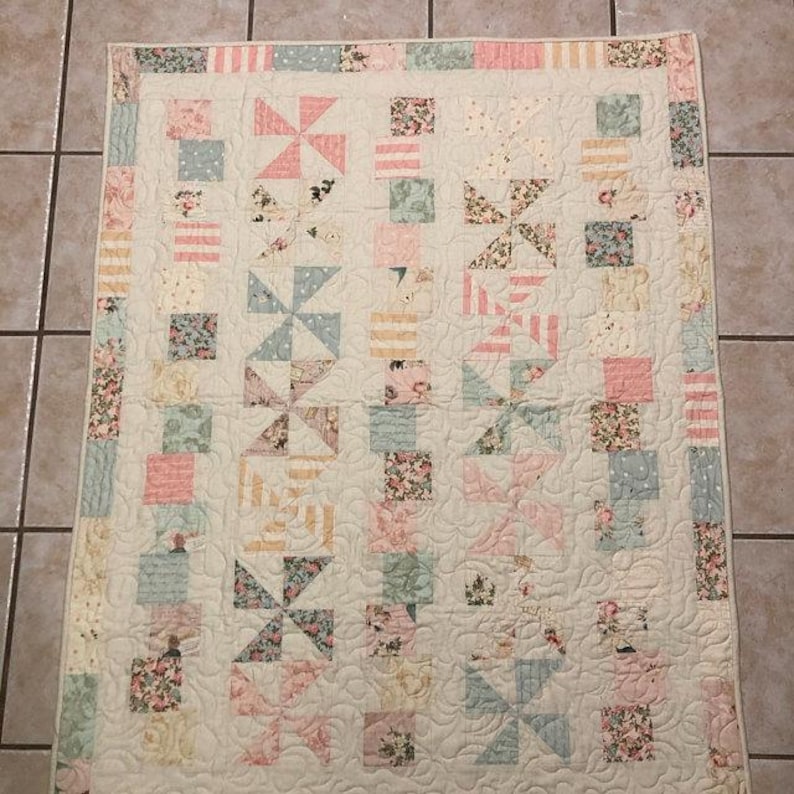 Tumbles & Twirls Baby Quilt Pattern - with Bonus Scrap Pattern - PDF INSTANT DOWNLOAD image 9