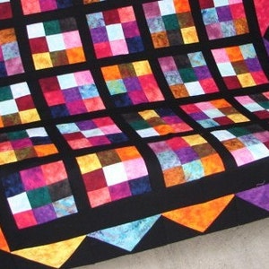 Hot Flash Quilt Pattern Wallhanging Lap or Baby Quilt Easy PDF INSTANT DOWNLOAD