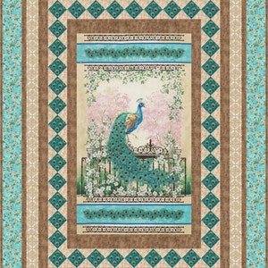Graceful Splendor Quilt Pattern  - PDF INSTANT DOWNLOAD - Beautiful Panel Quilt