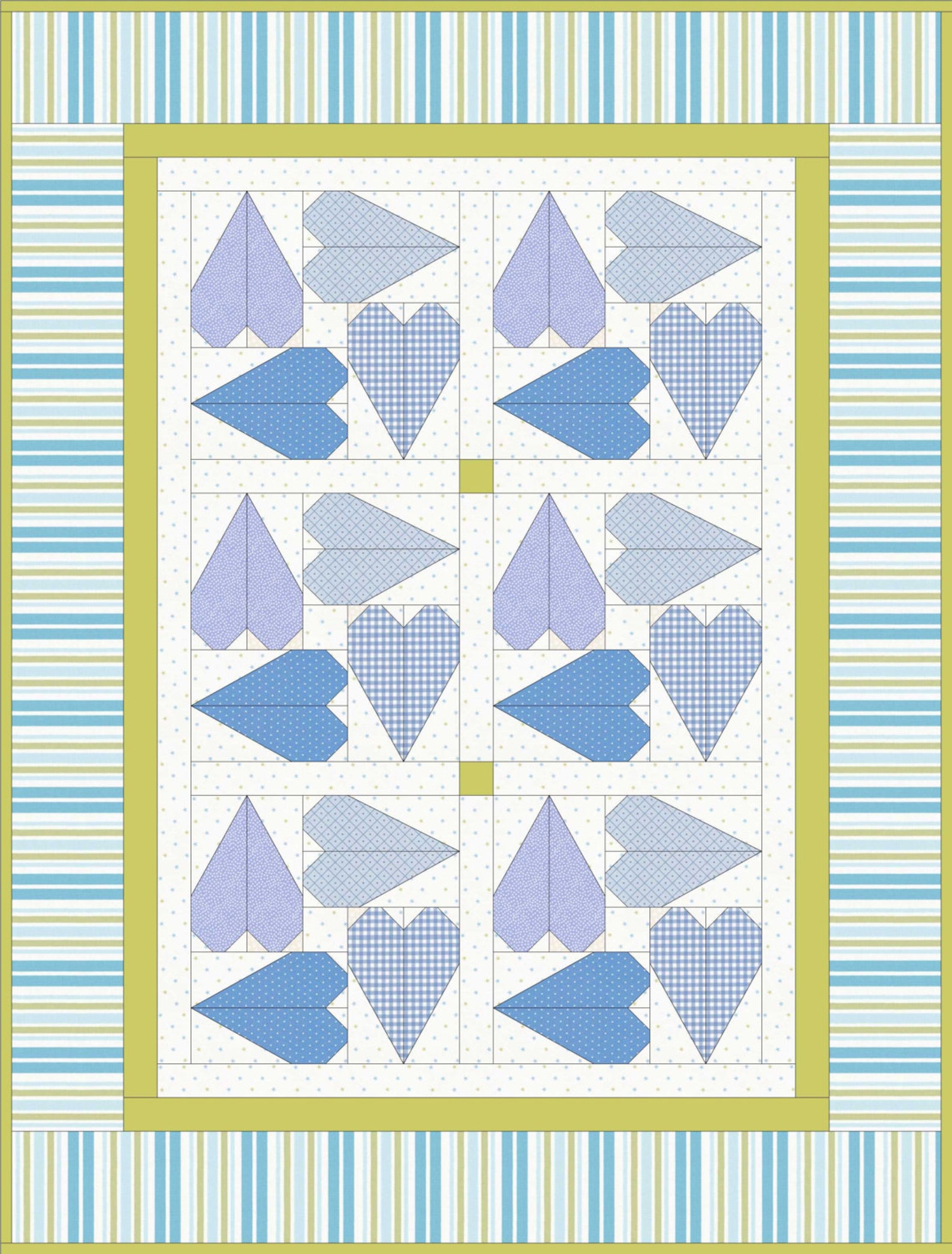 Surrounded by Love Quilt Pattern - PDF INSTANT DOWNLOAD - Etsy