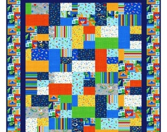 Quilt Pattern -  Space Station - PDF INSTANT DOWNLOAD -  Crib to King Sizes