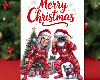 Biglietto di auguri di Natale: auguri di Natale per i nonni (download digitale)