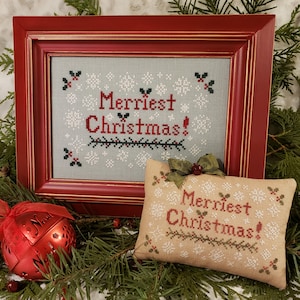 PDF-Merriest Christmas, a Counted Cross Stitch Pattern