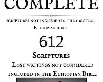 The Ethiopian Bible / Apocrypha Complete / 612  Scriptures / EXTENDED VERSION / 2 Ebooks