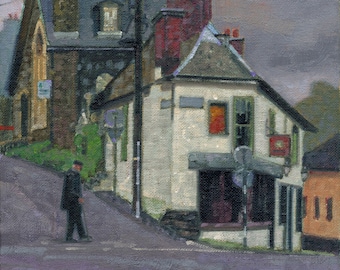 Color Print of Oil Painting, Out for a Walk, Cork, Ireland