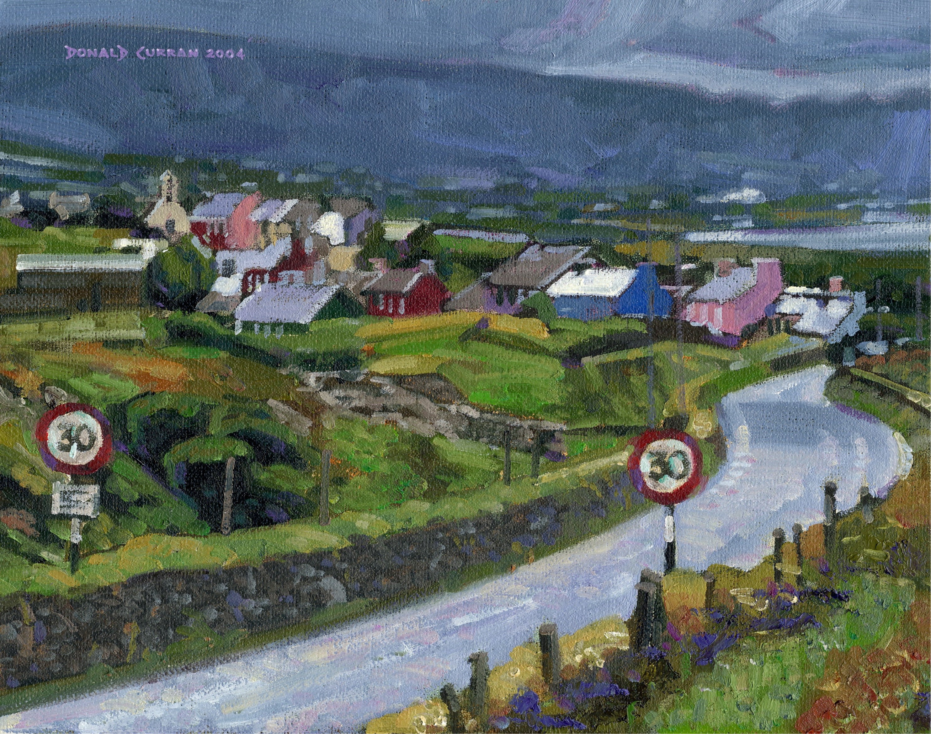 Color Print of Oil Painting County Kerry Landscape Ireland Etsy