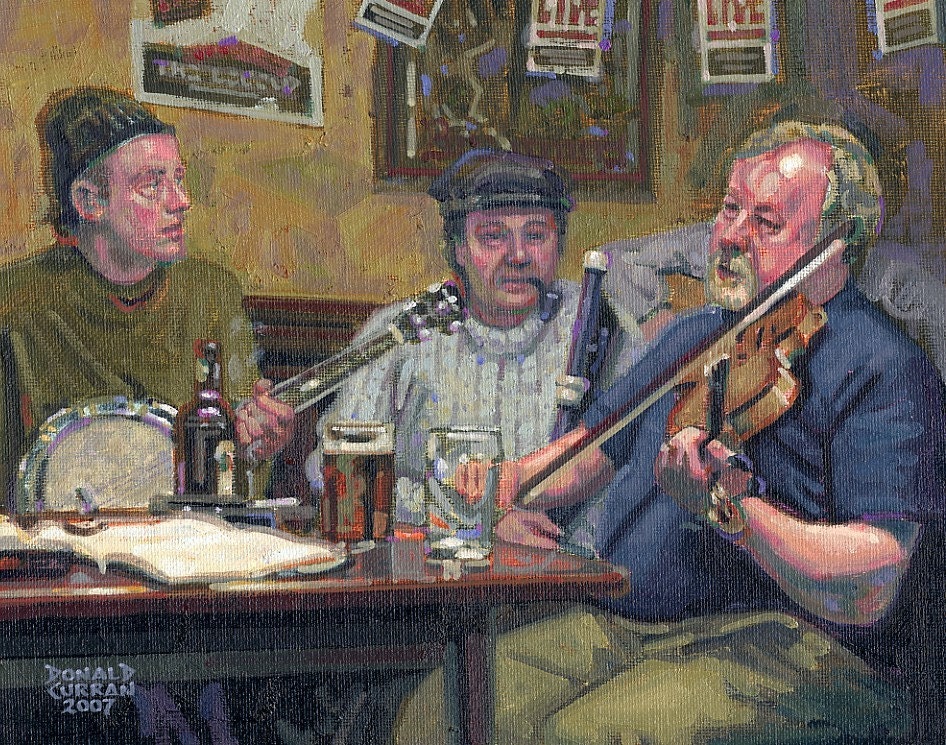 Color Print of Oil Painting Pub the Old Tunes Ireland Etsy