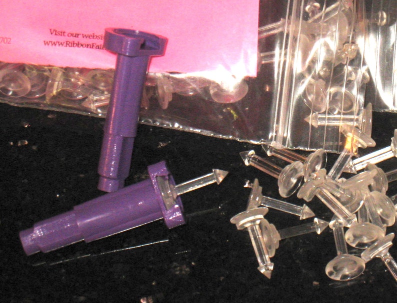 BOW PINS 100 Count Works With Most Bow Makers, Ribbon Magic,bow Master