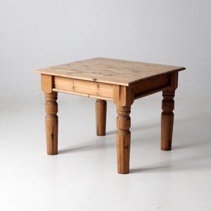 antique wooden end table or coffee table