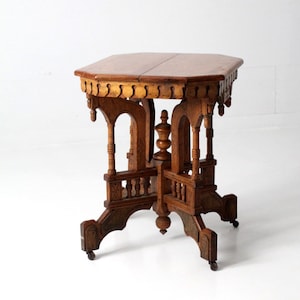 antique Victorian parlor table