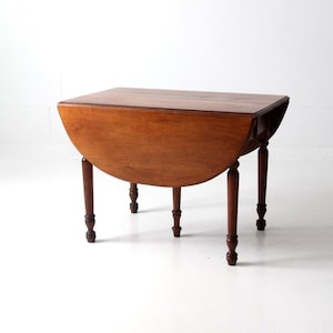 antique drop leaf table with 2 leaf extension