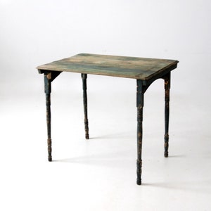 antique painted wood folding table