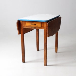 antique Napanee enamel top kitchenette table