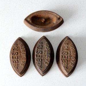 antique sad iron collection - Asbestos sad irons