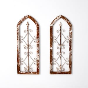 antique architectural garden panels pair